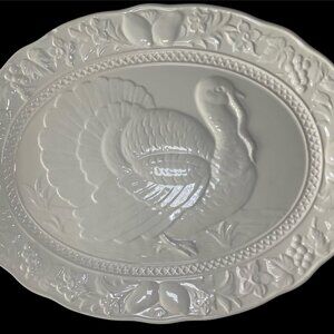 CERAMIC TURKEY PLATTER